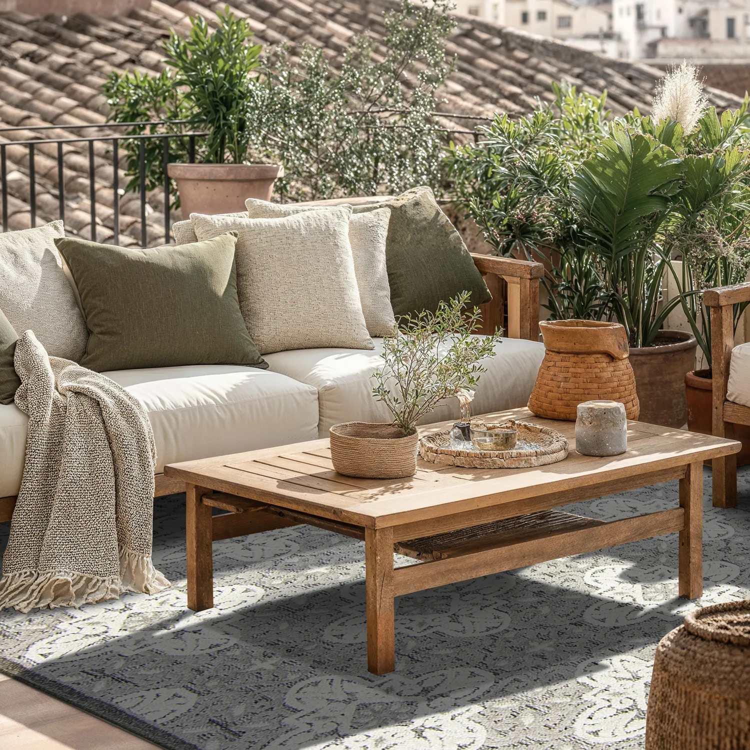 Shaggy Indoor-Outdoor - Hampton (grau)