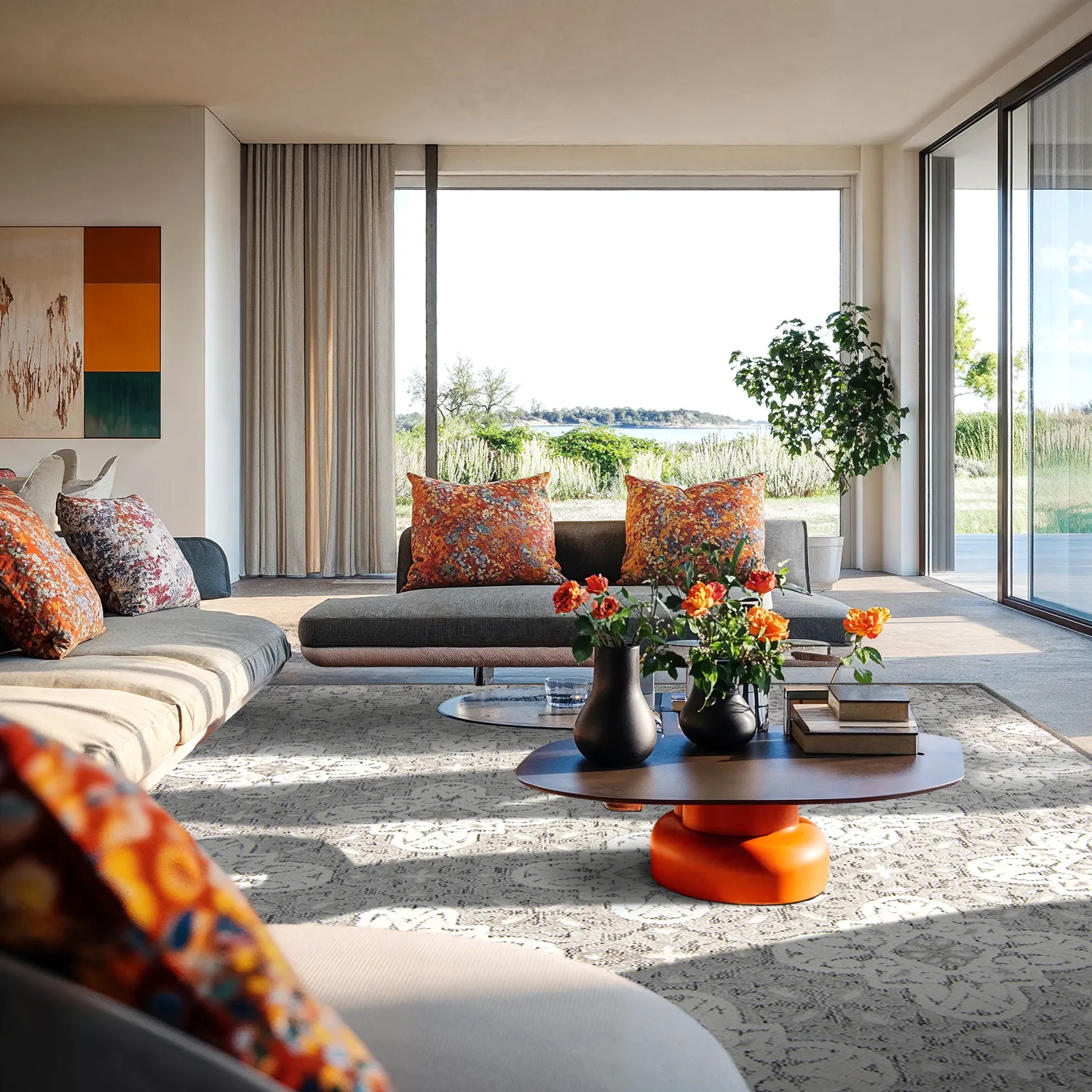 Shaggy Indoor-Outdoor - Hampton (grau)