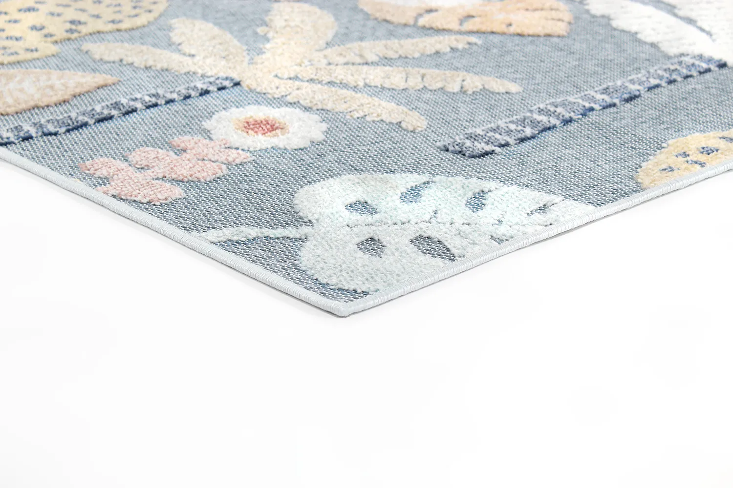 Teppich für innen und außen - Rhodes (blau/multi)