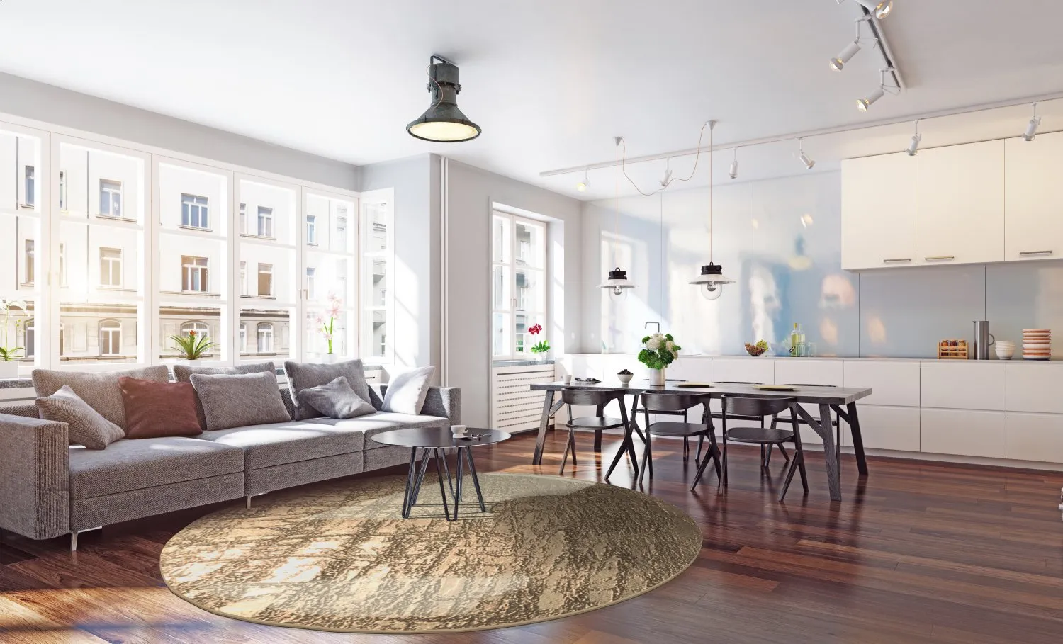 Rund Teppich - Junes (gold)