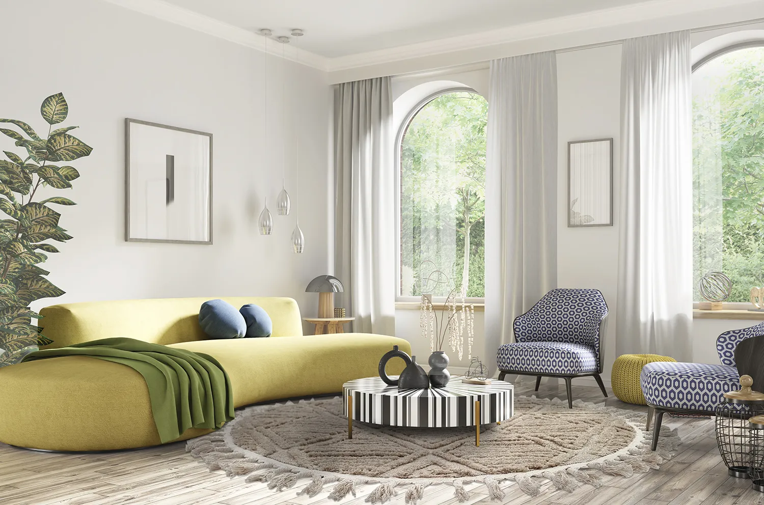 Runde Teppiche - Dover (beige)
