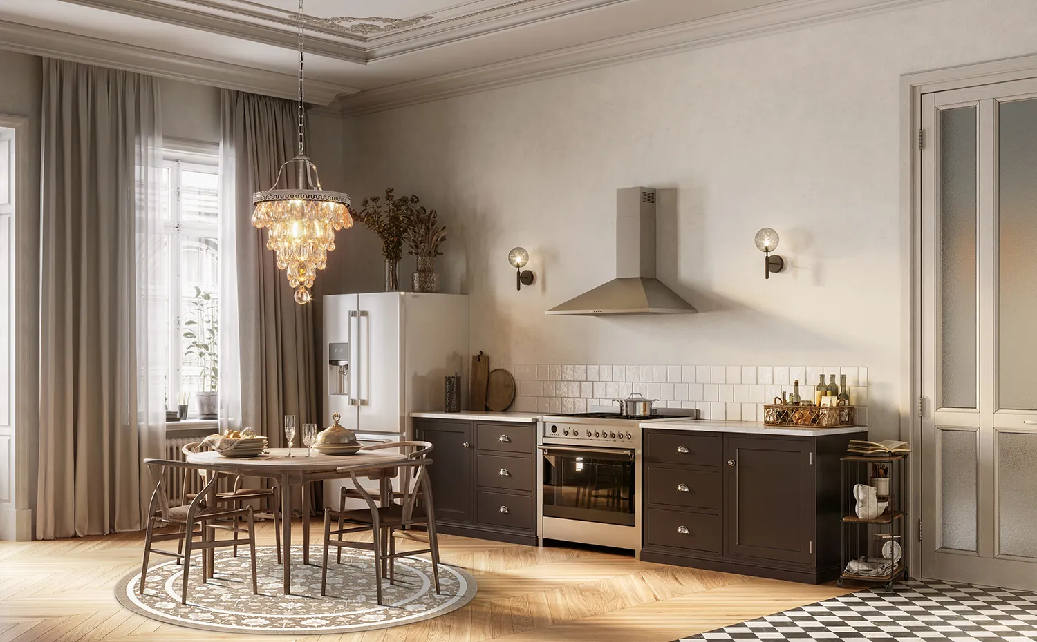 Runde Teppiche - Ember (beige/offwhite)