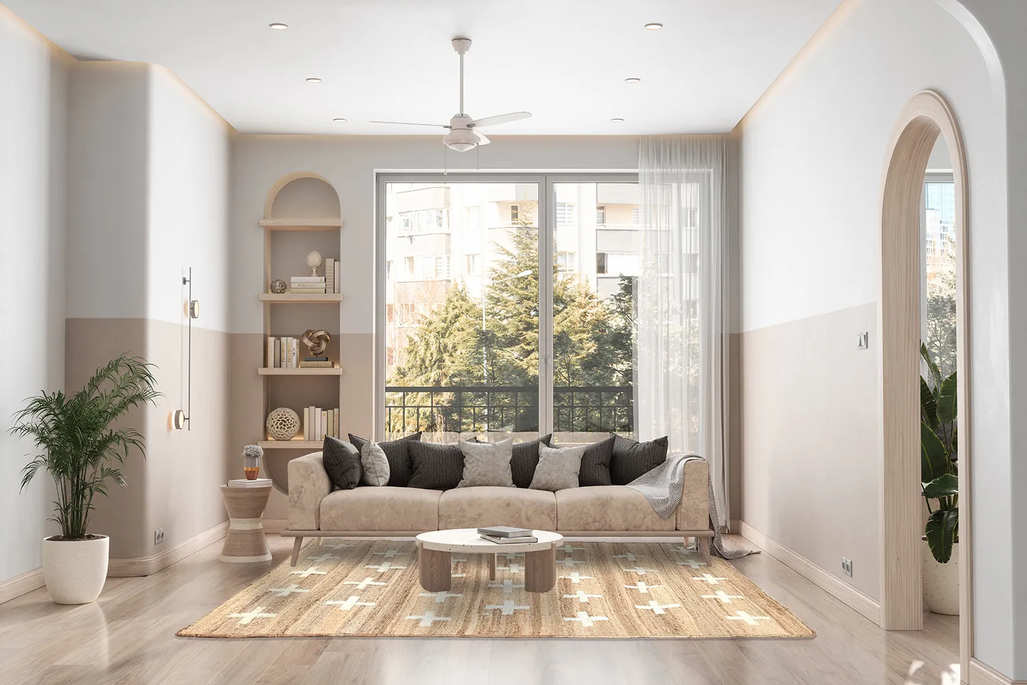 Wollteppich - Palma (beige)