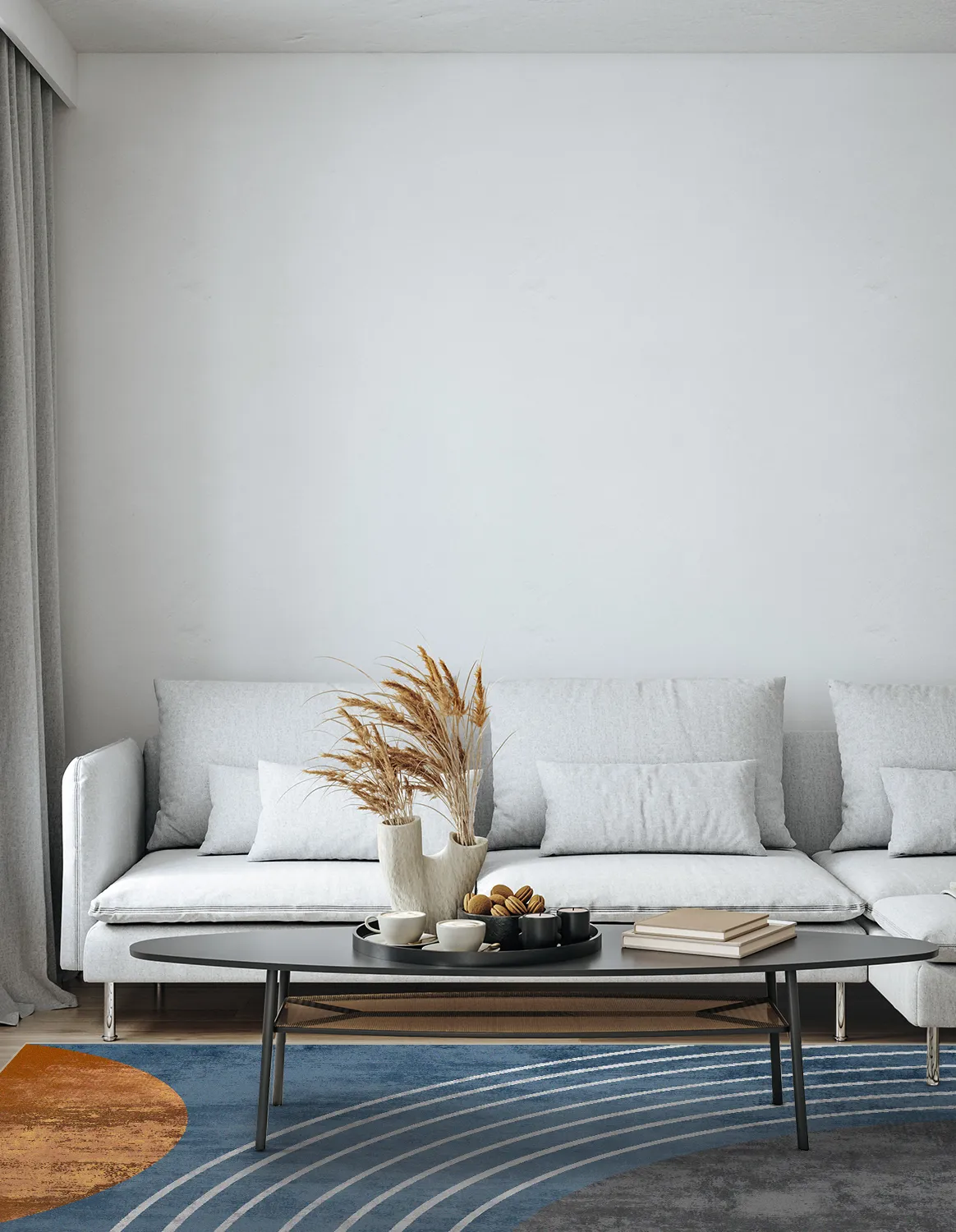 Wilton-Teppich - Trixie (blau/multi)