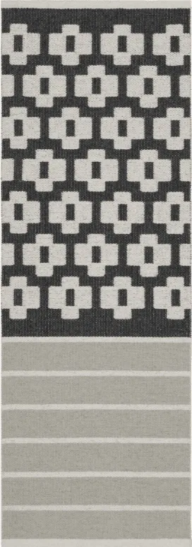 Kunststoffteppiche - Der Horred-Teppich Iris (schwarz)