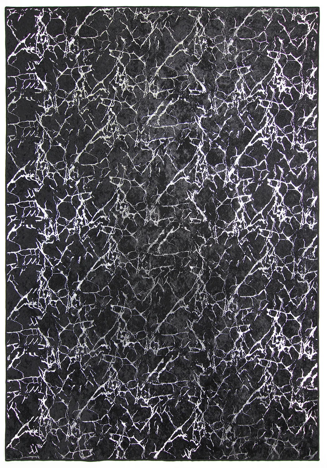 Wilton-Teppich - Zaria (schwarz/silber)