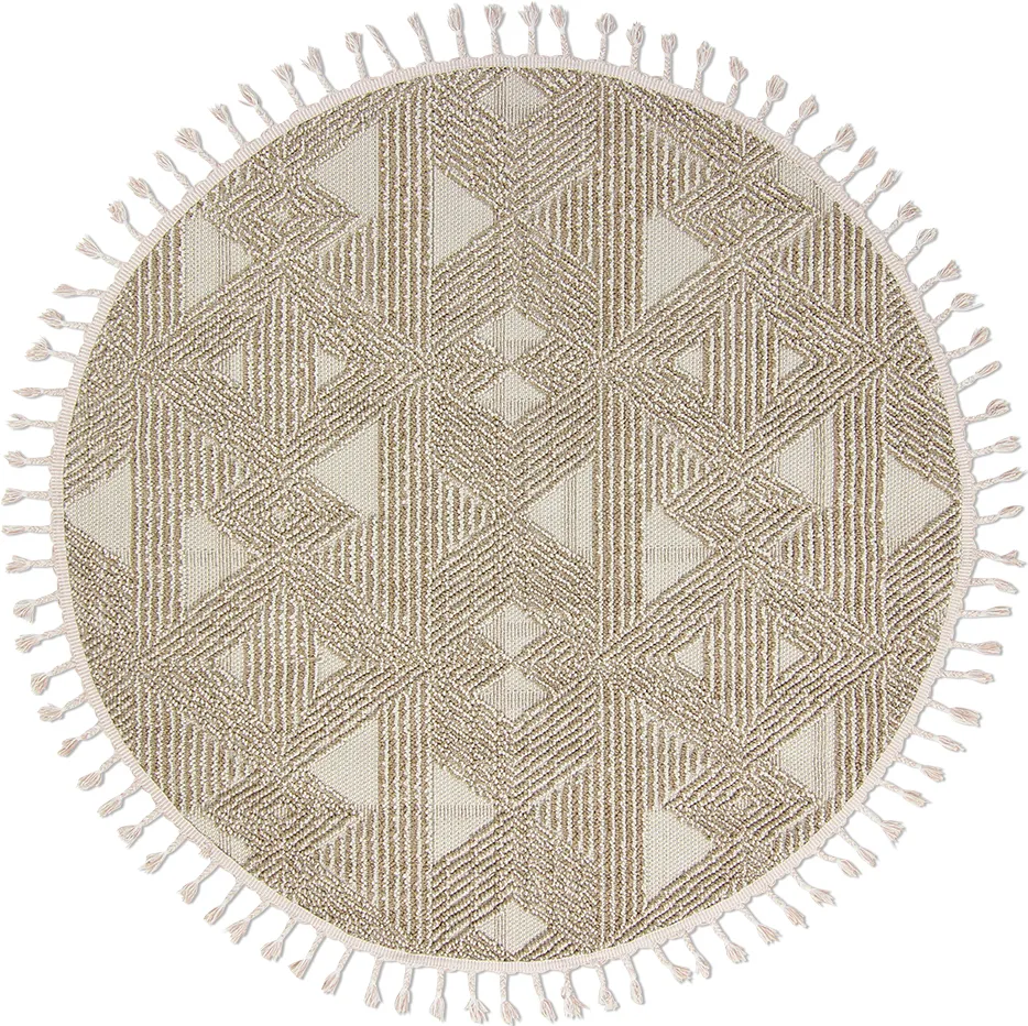 Runde Teppiche - Indoor/Outdoor Lennon (beige)
