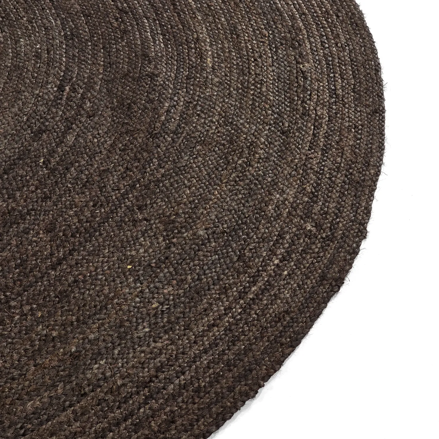 Runder Juteteppich - Amasia (dunkles taupe)