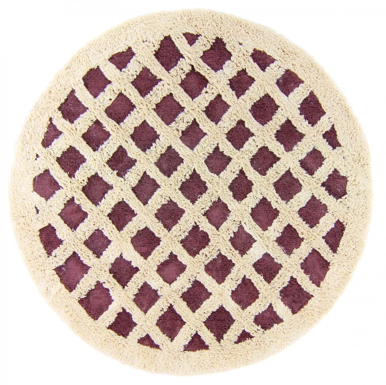Runde Teppiche - Kara (braun/offwhite)
