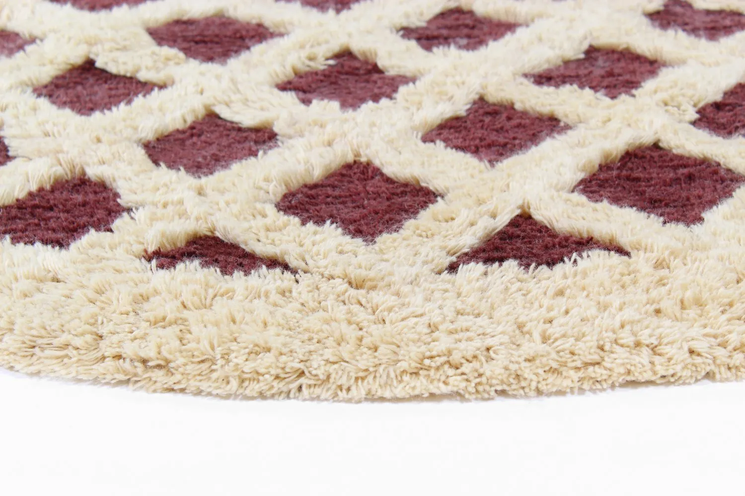 Runde Teppiche - Kara (braun/offwhite)