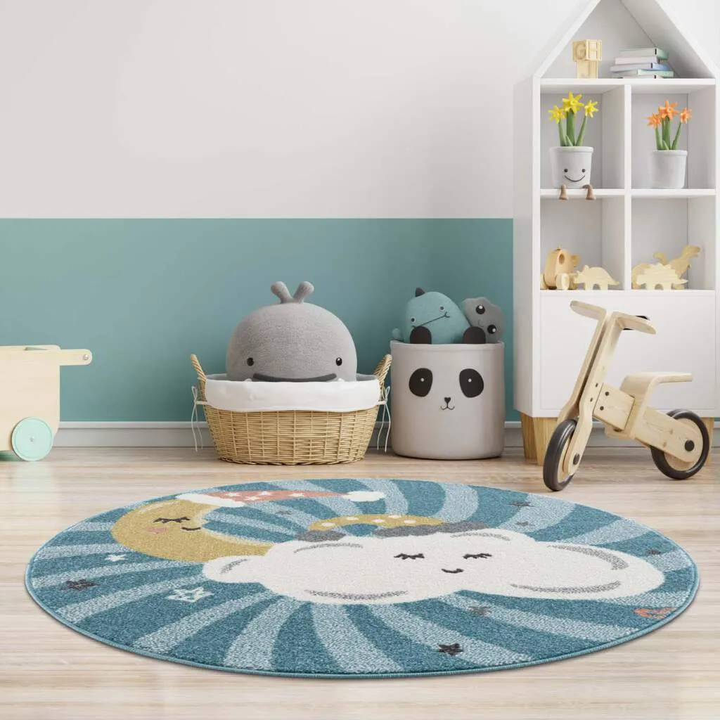 Kinderteppich - Night Clouds Rund (multi)