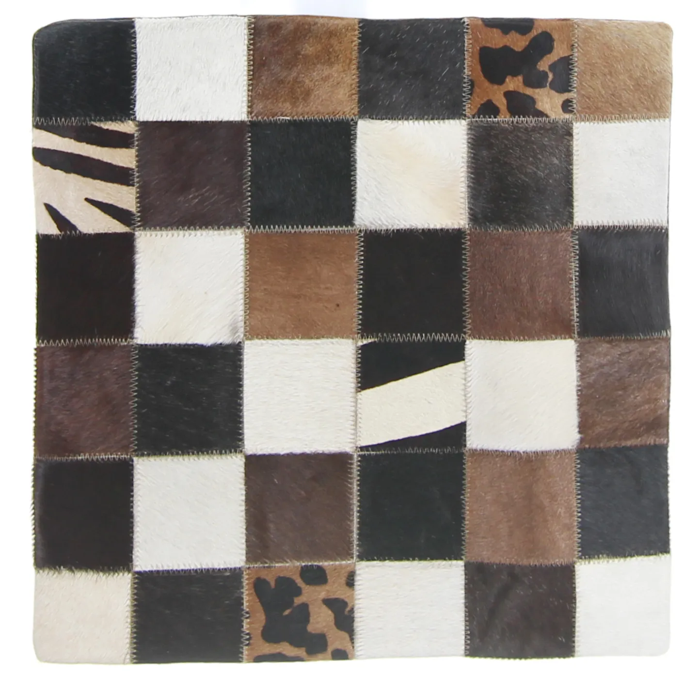 Kuhfell-Kissen (kissenbezug) 45 x 45 cm