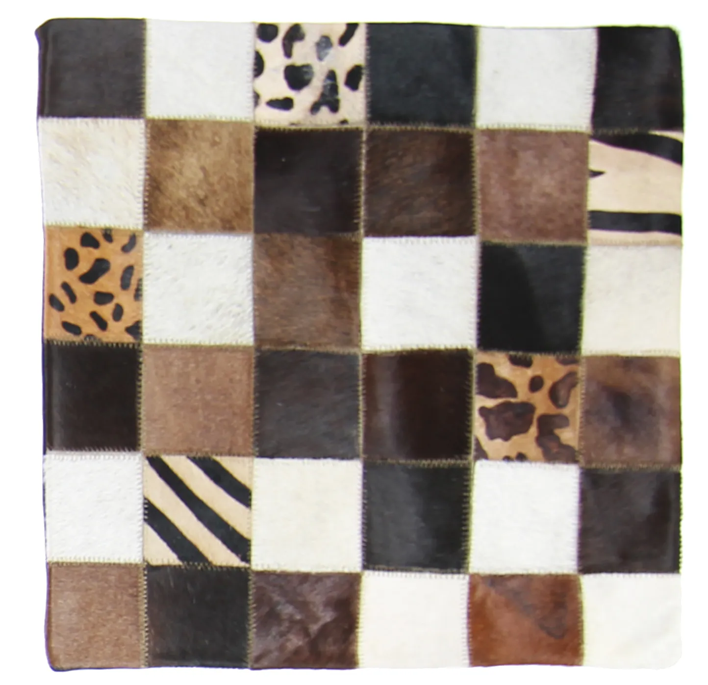 Kuhfell-Kissen (kissenbezug) 45 x 45 cm