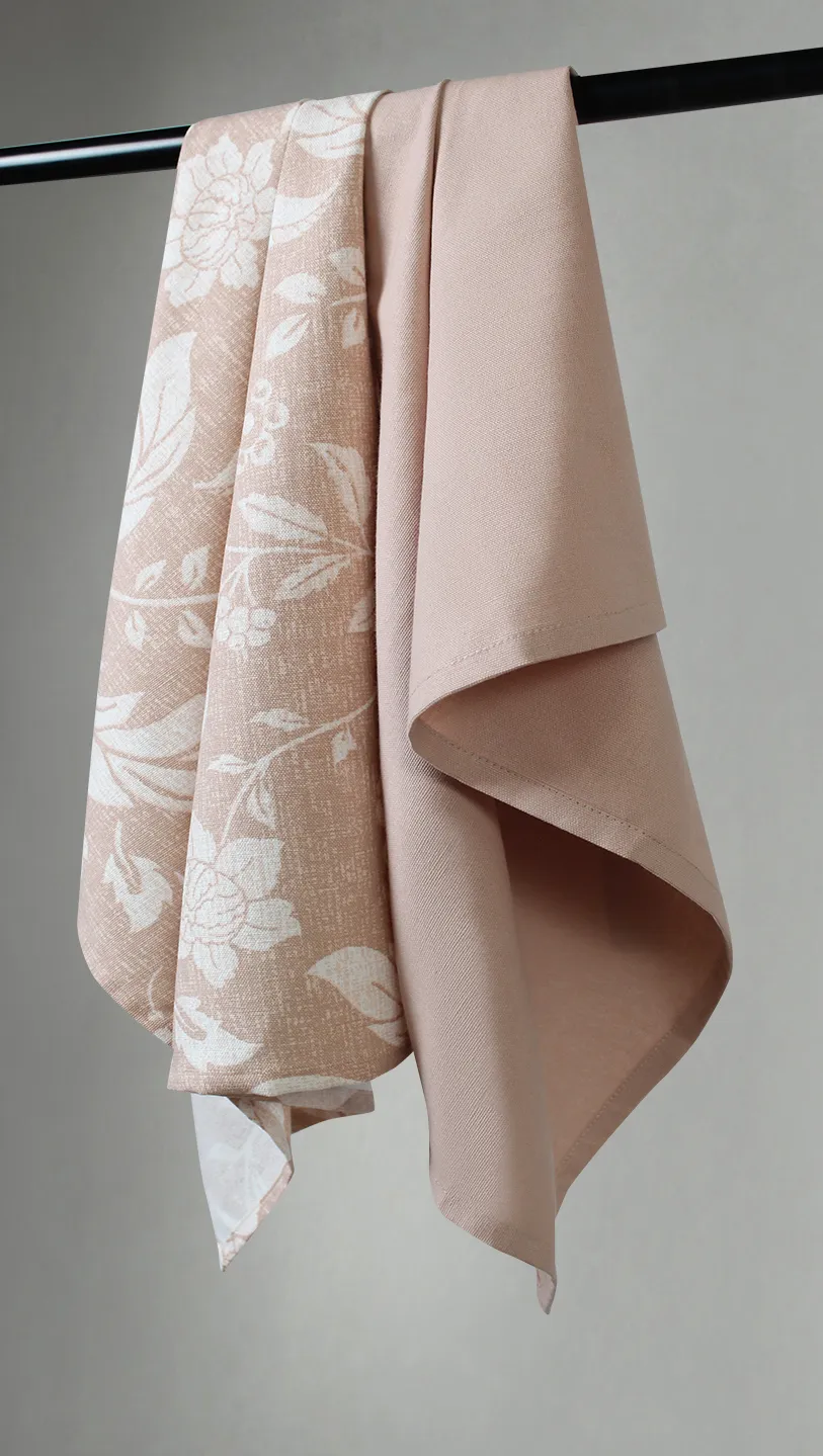 Küchenhandtücher im 2er-Pack - Onni (Rosa)