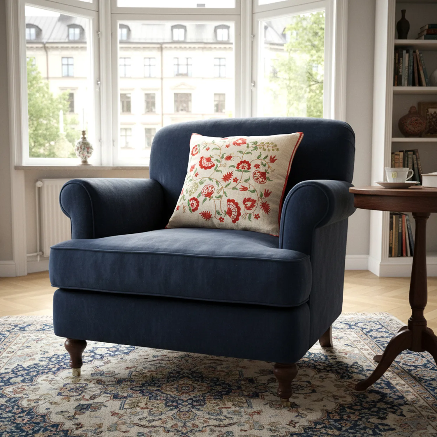 Kissenbezug - Kalmar Embroidered Cushion Cover (mehrfarbig)