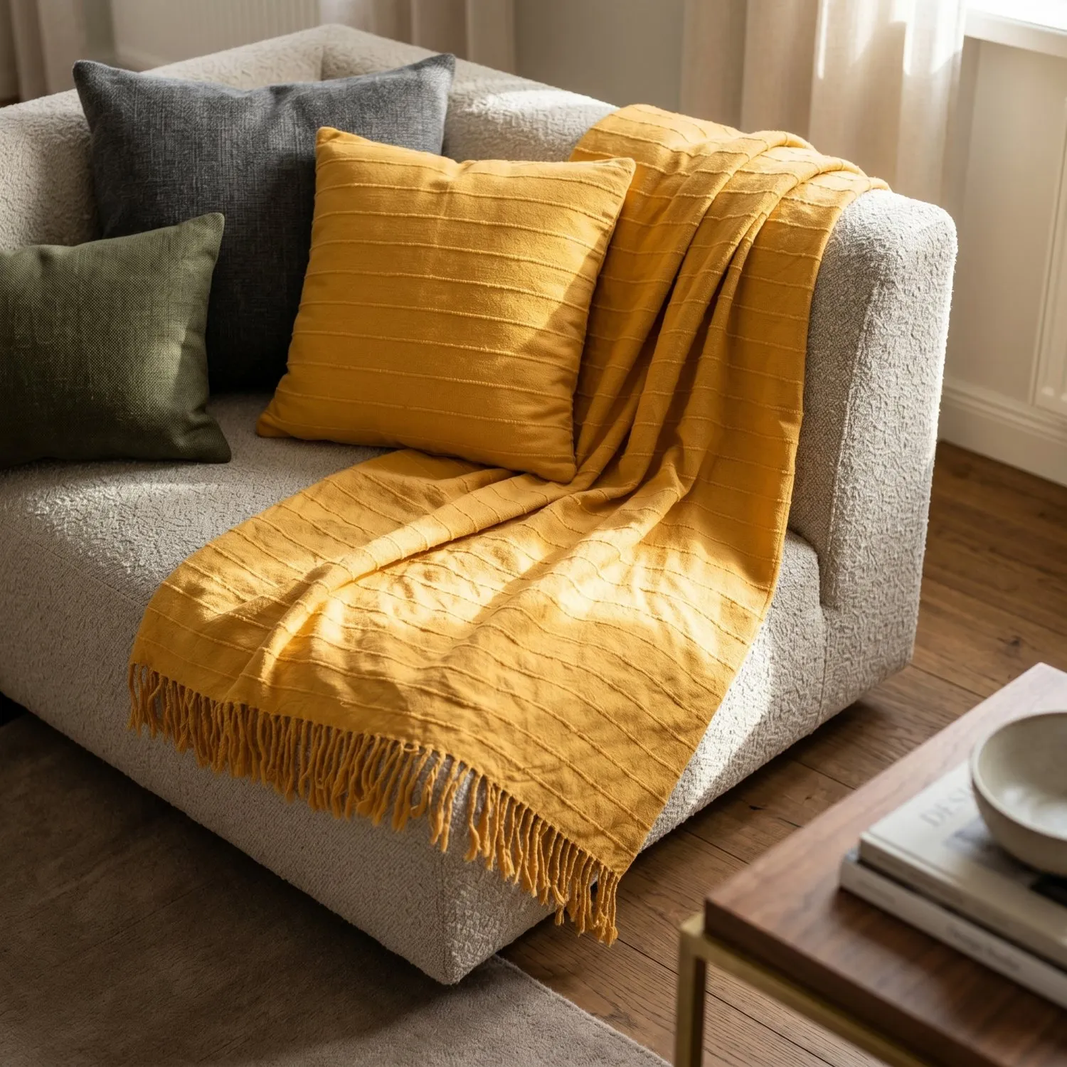 Decken - Nalani cotton throw (orange)