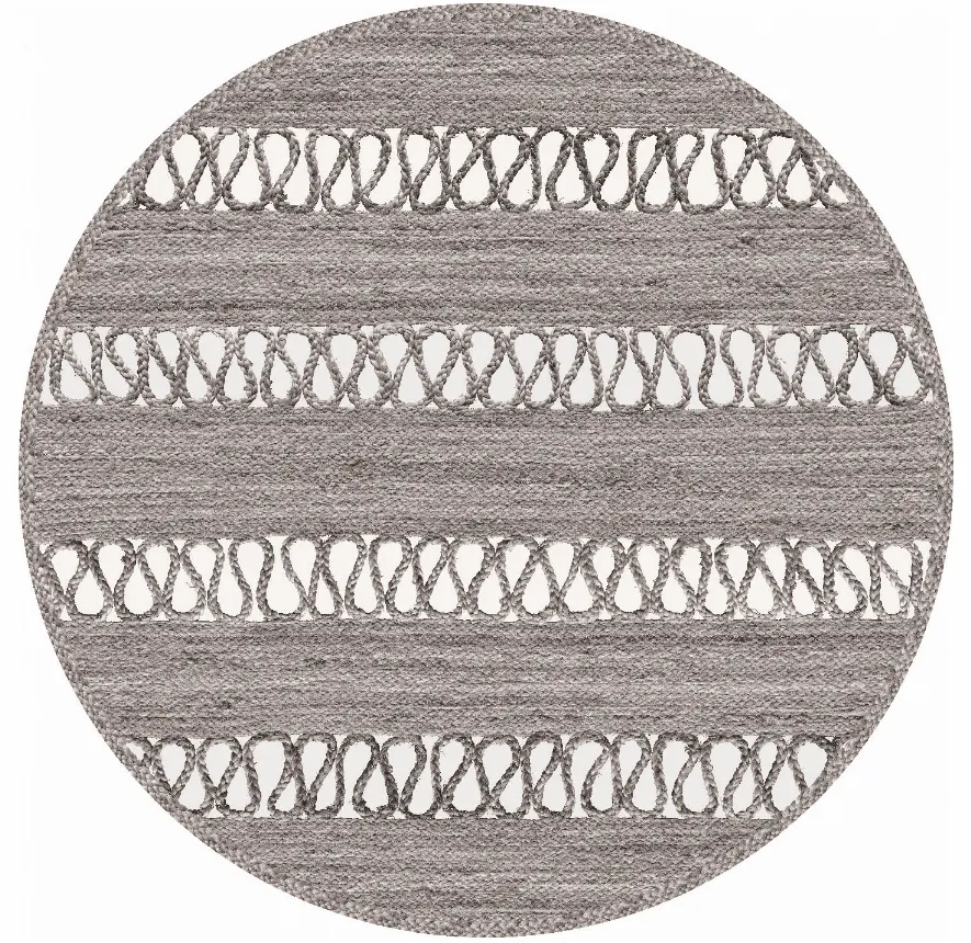 Rund Teppich - Levie (grau)