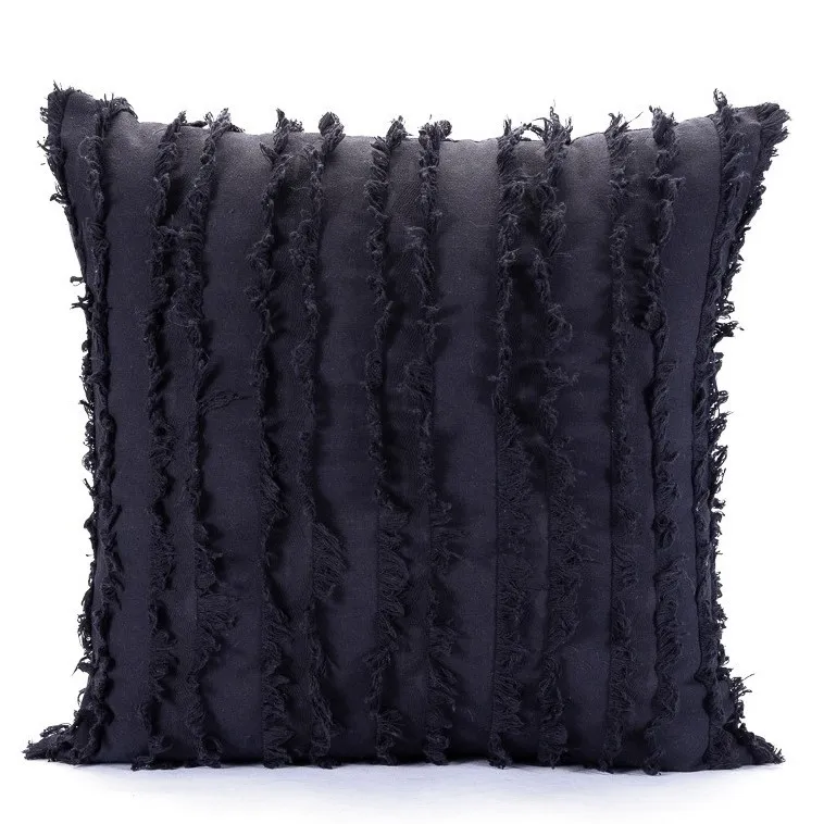 Kissenbezug - Boho Linen 45 x 45 cm (dunkelblau)