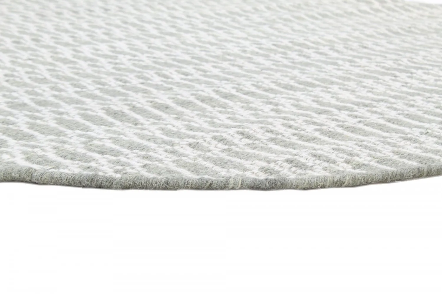 Runde Teppiche - Long Stitch (grau)