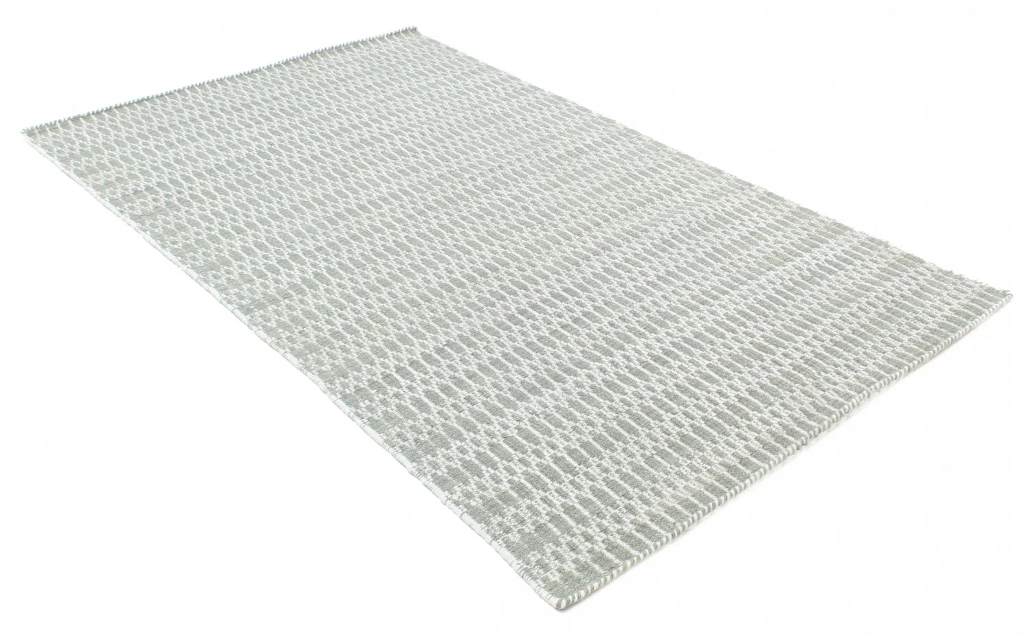 Wollteppich - Long Stitch (grau)