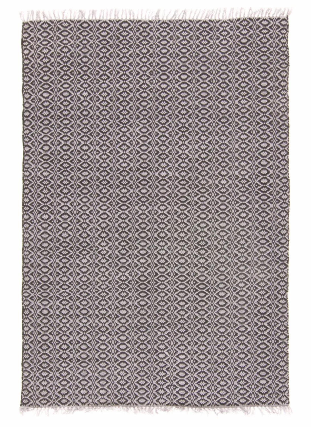Flickenteppich - Lykke (grau/schwarz-grau)