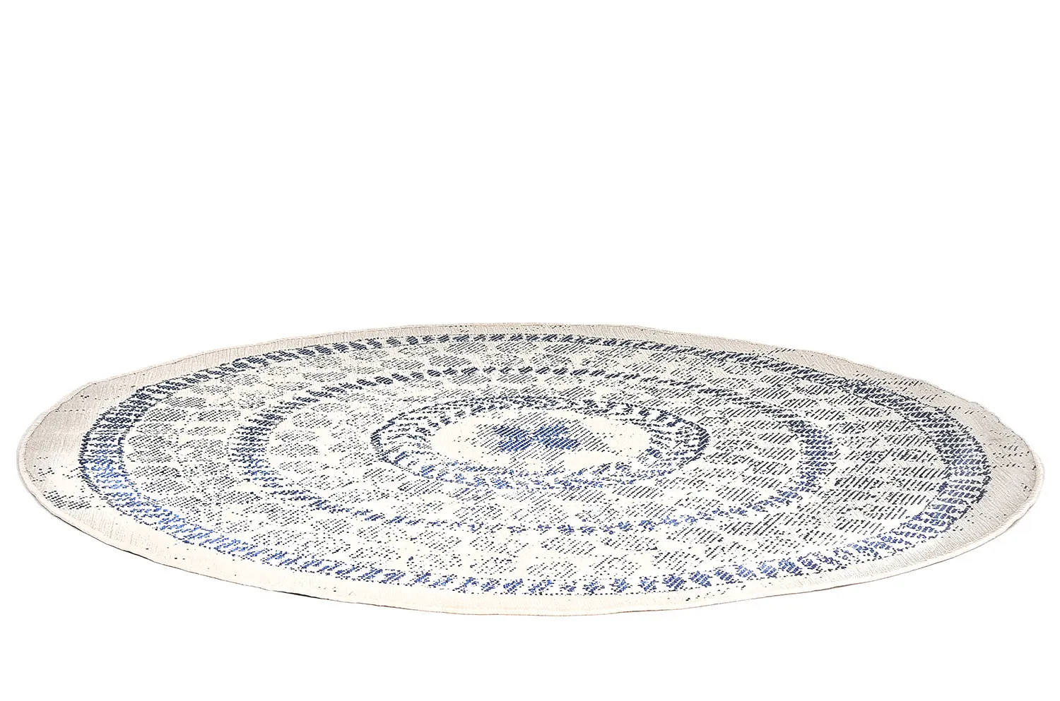 Runde Teppiche - Indoor/Outdoor Malcolm (blau)