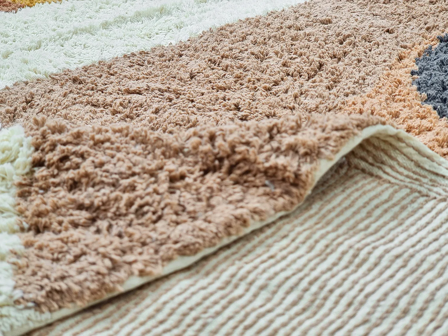 Hochflorteppiche - Alpe Natural Cotton Shaggy (multi)