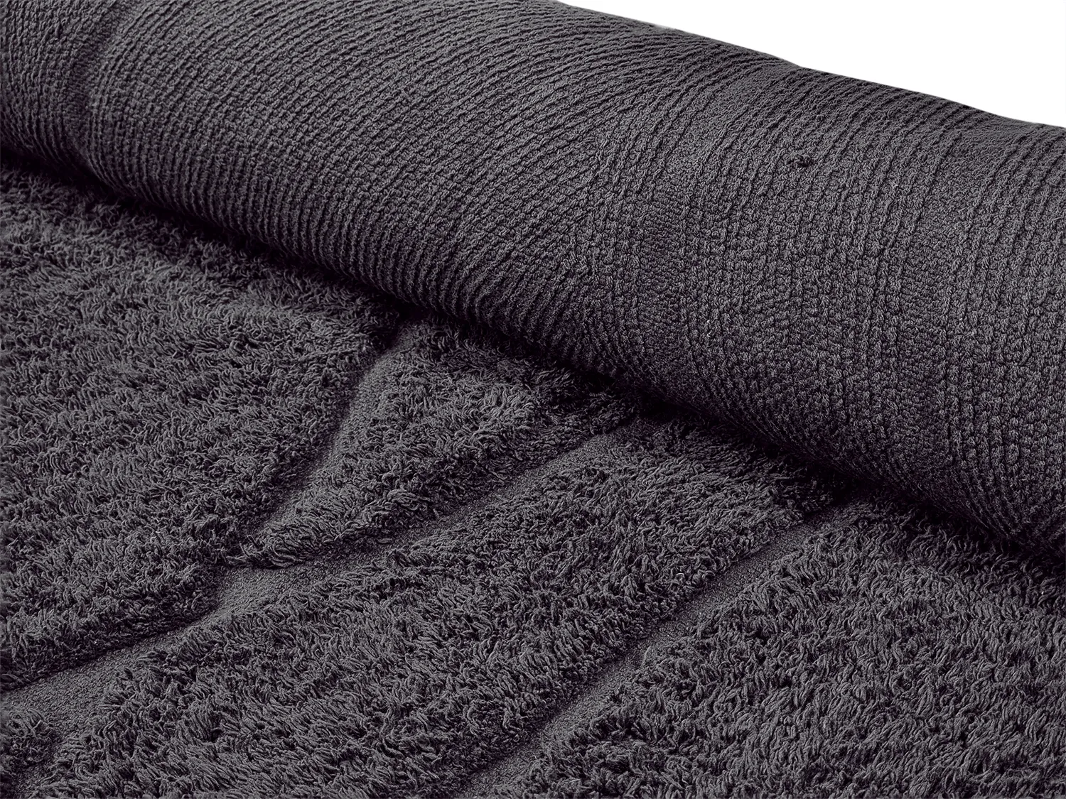 Hochflorteppiche - Andrea Natural Cotton Shaggy (schwarz)