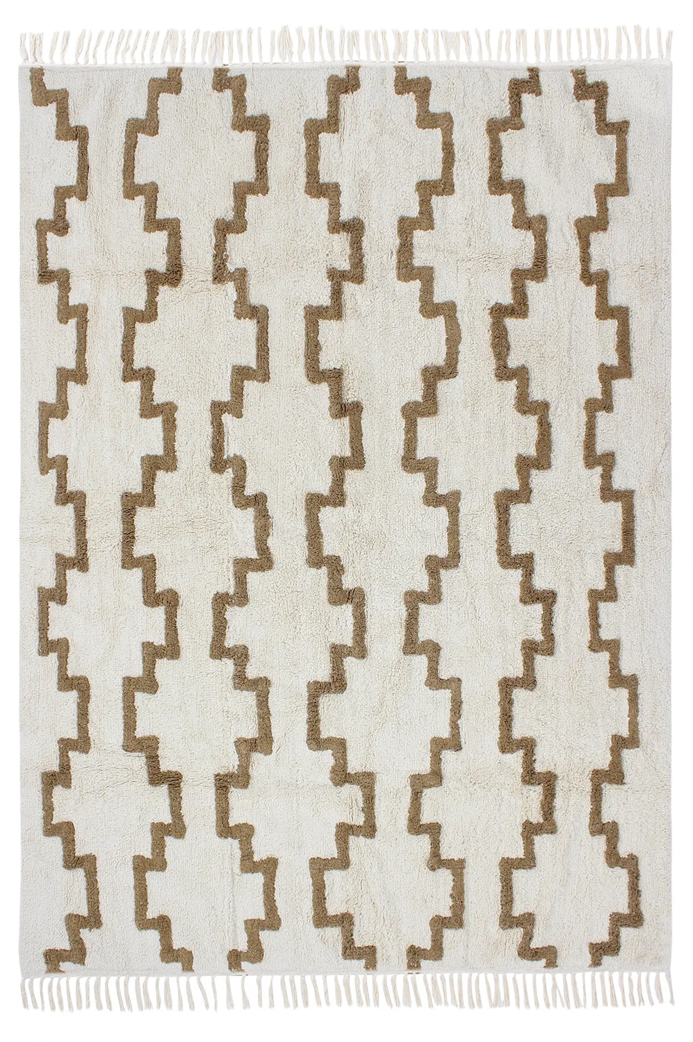 Hochflorteppiche - Arlon Natural Cotton Shaggy (beige)