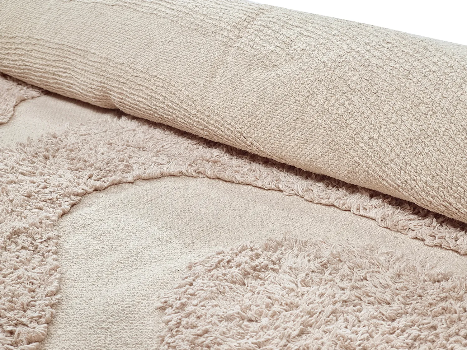 Hochflorteppiche - Bonnie Natural Cotton Shaggy (beige)