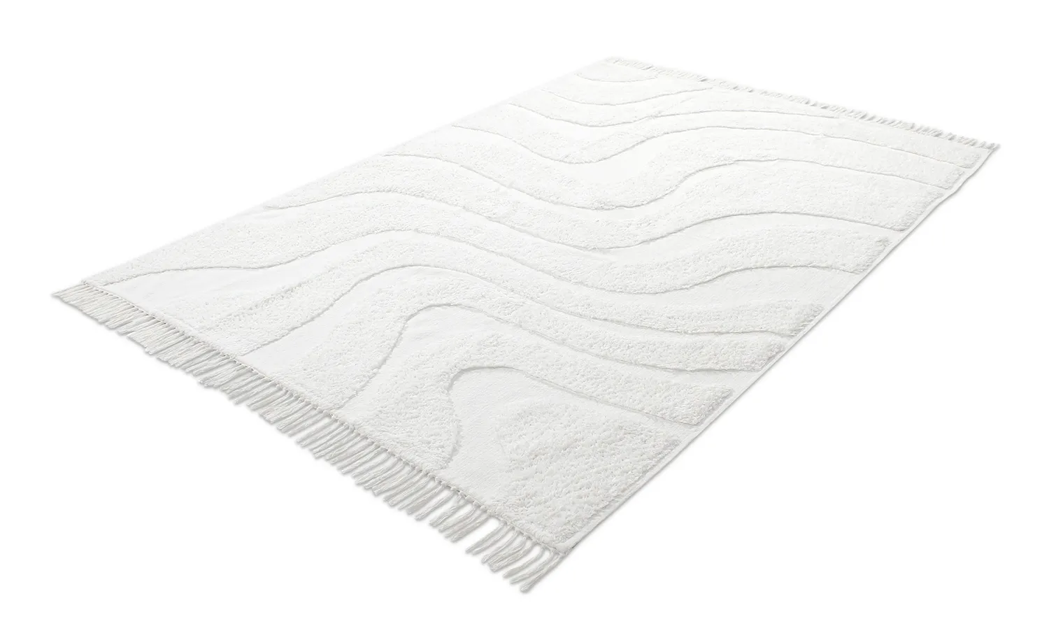 Hochflorteppiche - Bonnie Natural Cotton Shaggy (offwhite)