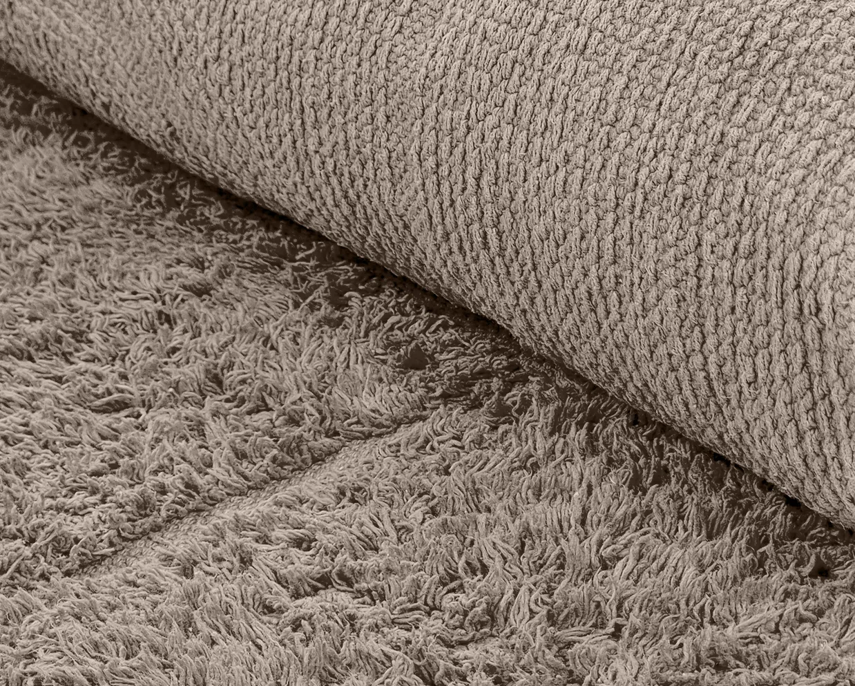 Runde Teppiche - Cremona Natural Cotton Shaggy (taupe)