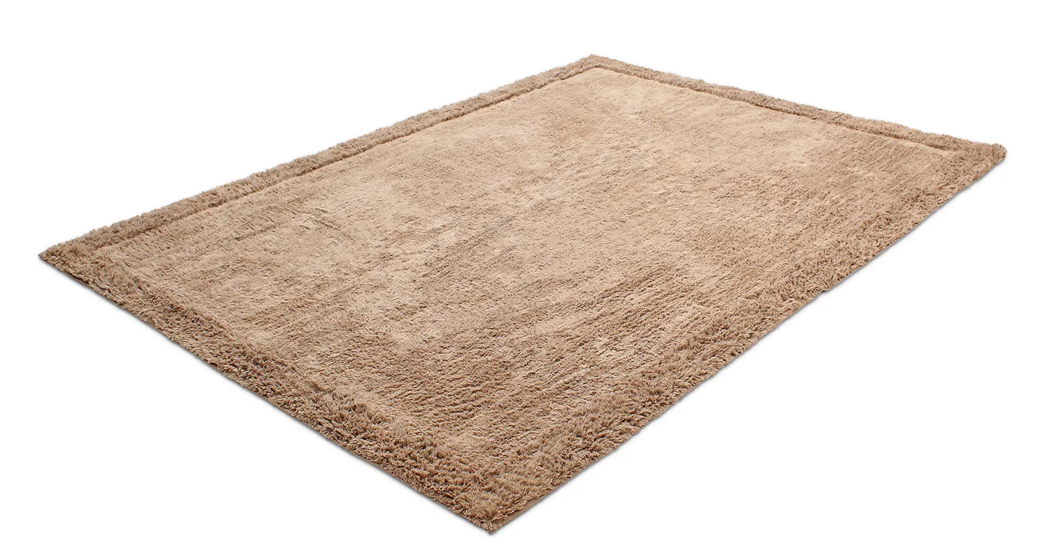 Hochflorteppiche - Ebba Natural Cotton Shaggy (braun)