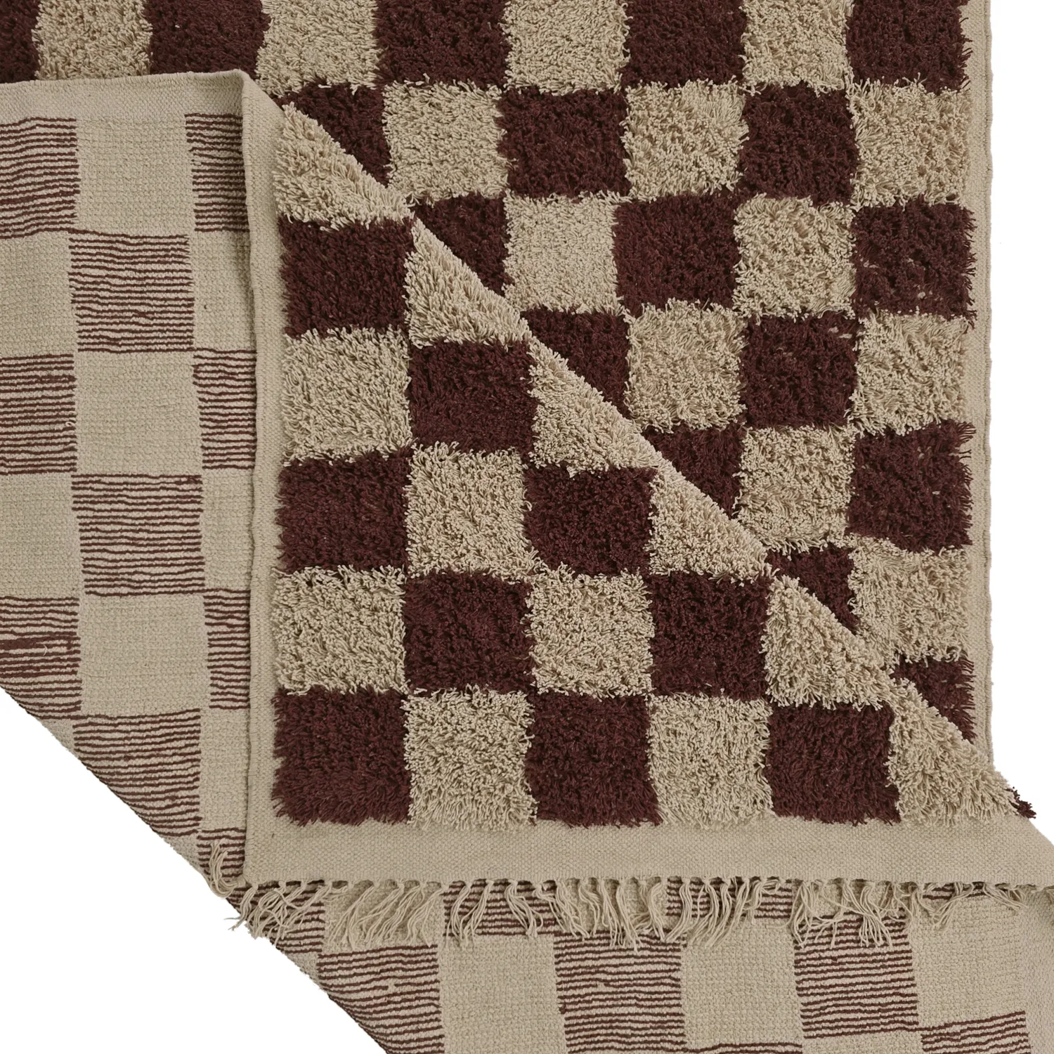 Hochflorteppiche - Elsey Natural Cotton Shaggy (beige/braun)