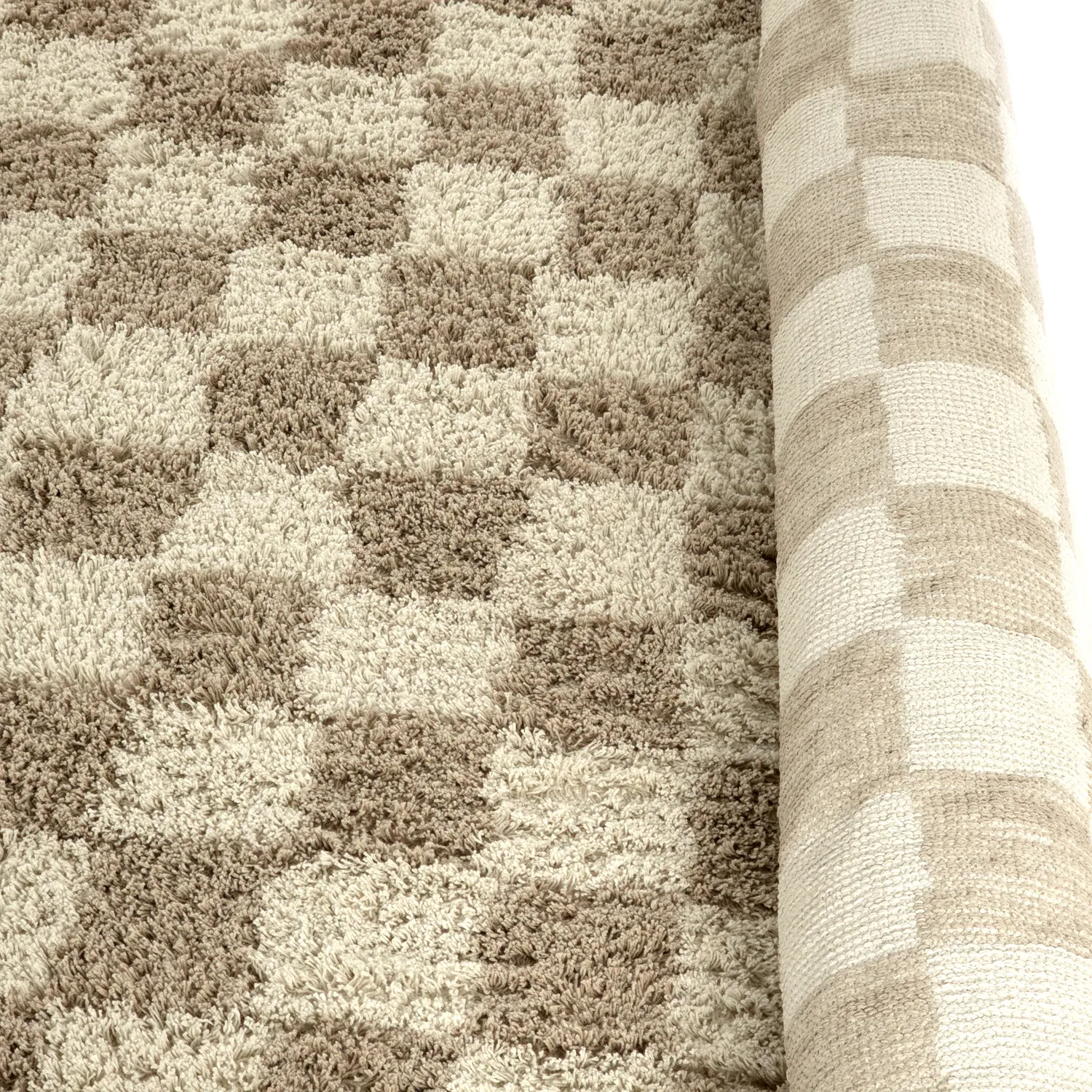 Hochflorteppiche - Elsey Natural Cotton Shaggy (creme/sand)