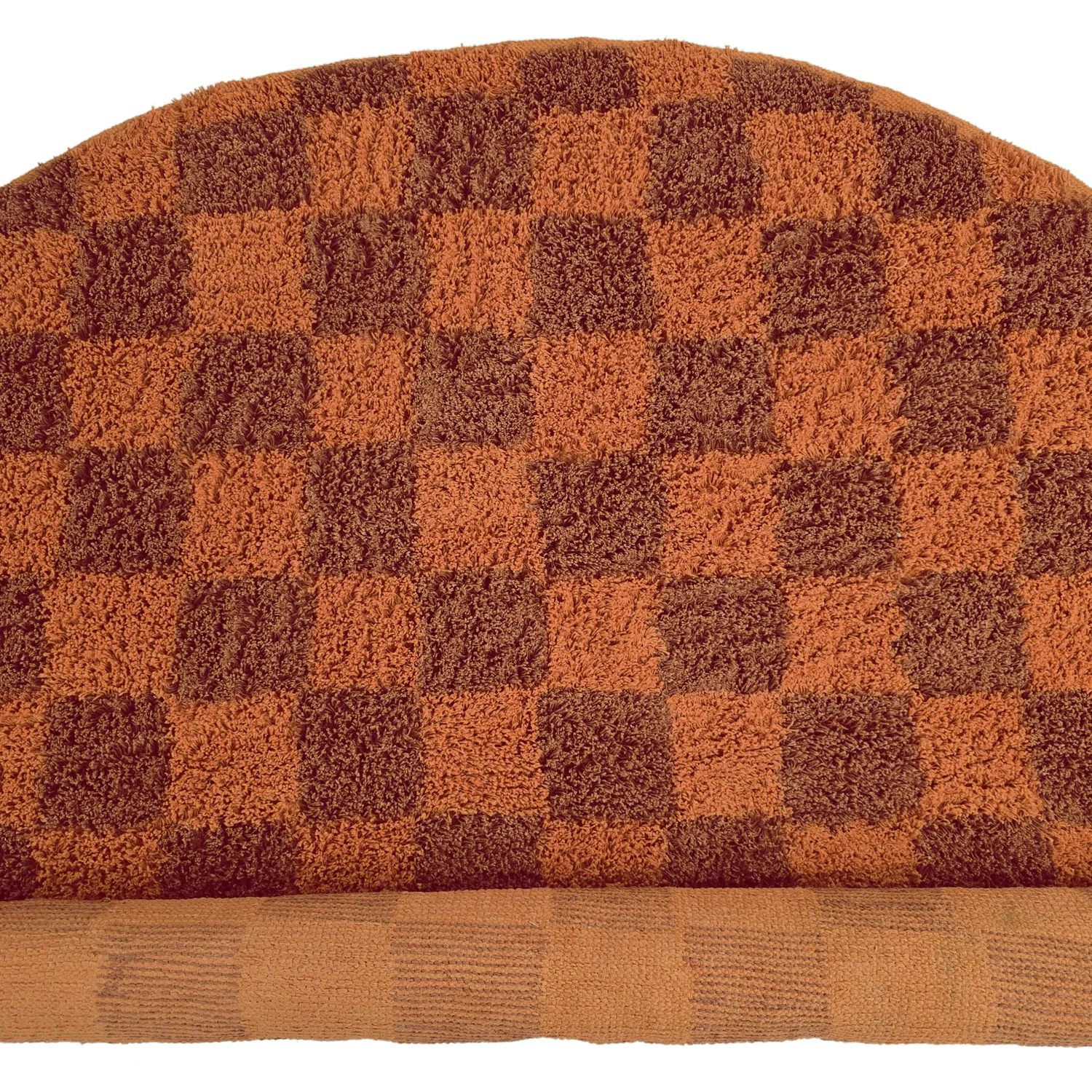 Runde Teppiche - Elsey Natural Cotton Shaggy (orange/rot)