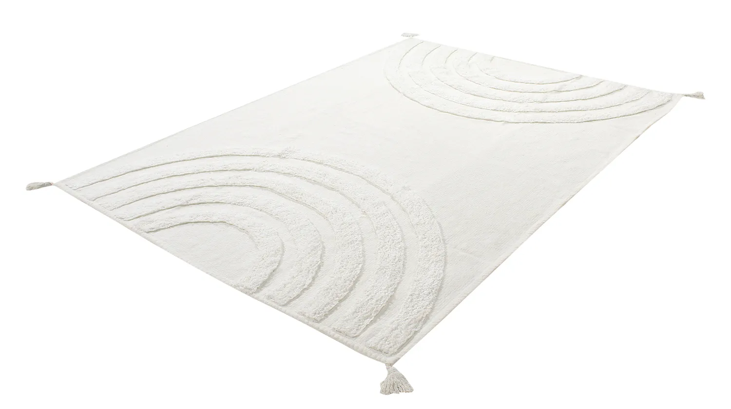 Hochflorteppiche - Everly Natural Cotton Shaggy (offwhite)