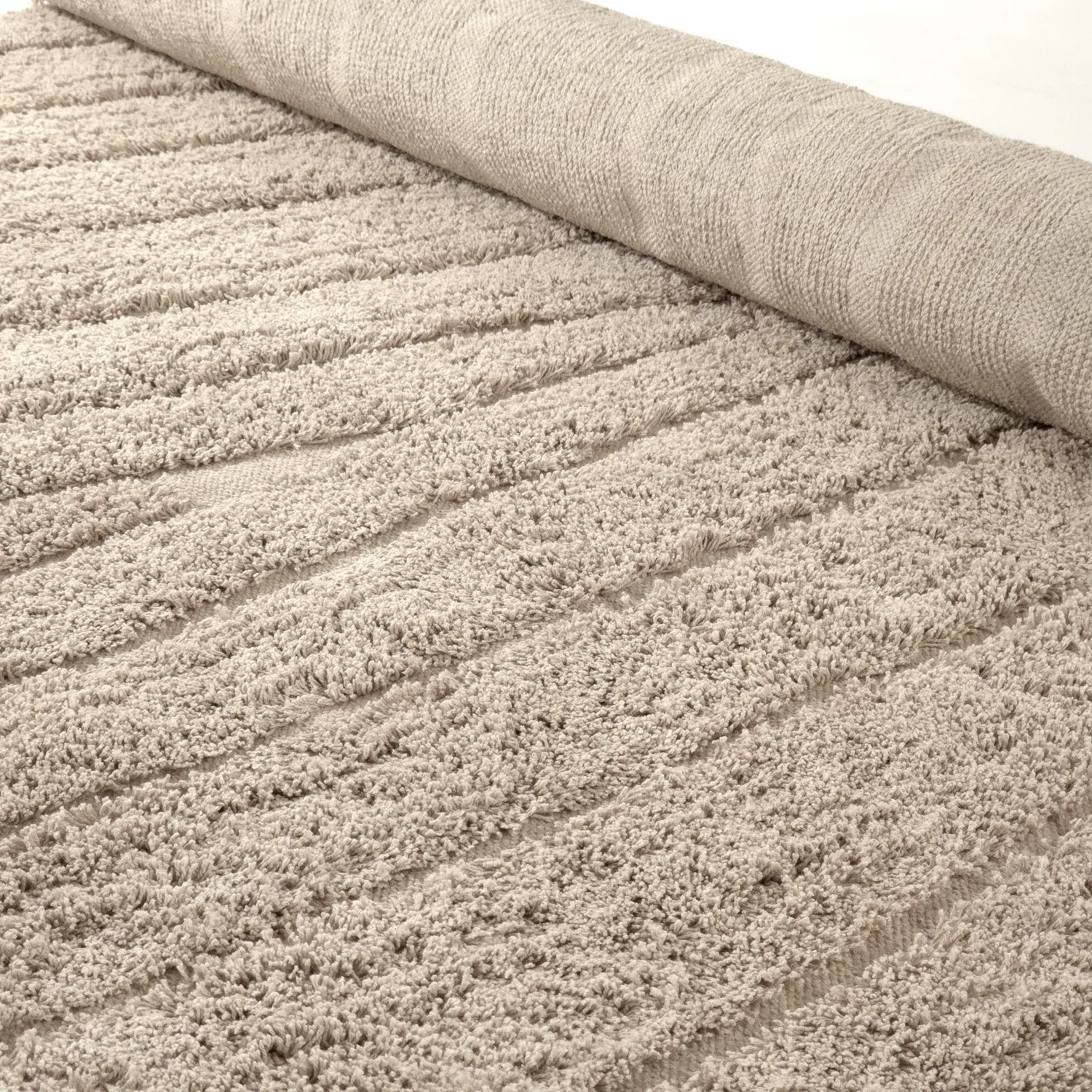 Hochflorteppiche - Farley Natural Cotton Shaggy (beige)