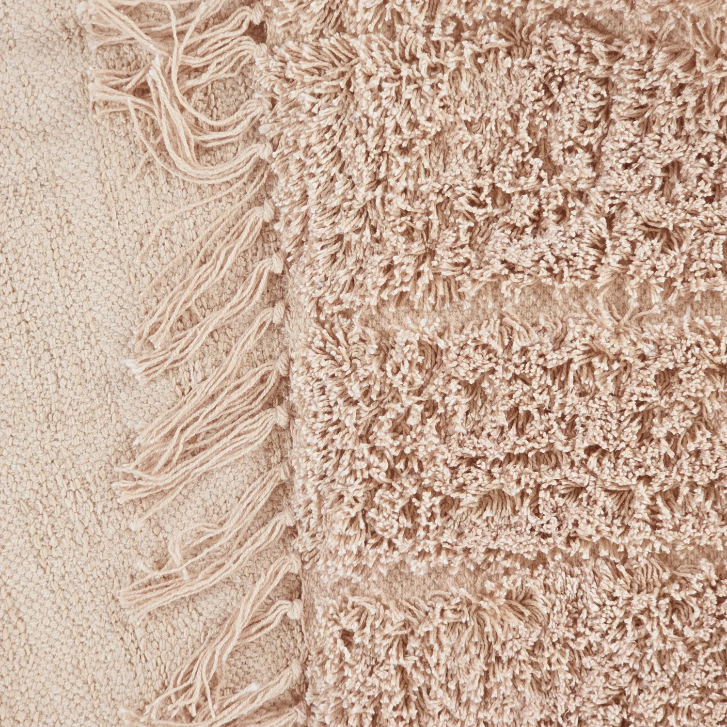 Hochflorteppiche - Farley Natural Cotton Shaggy (rosa)