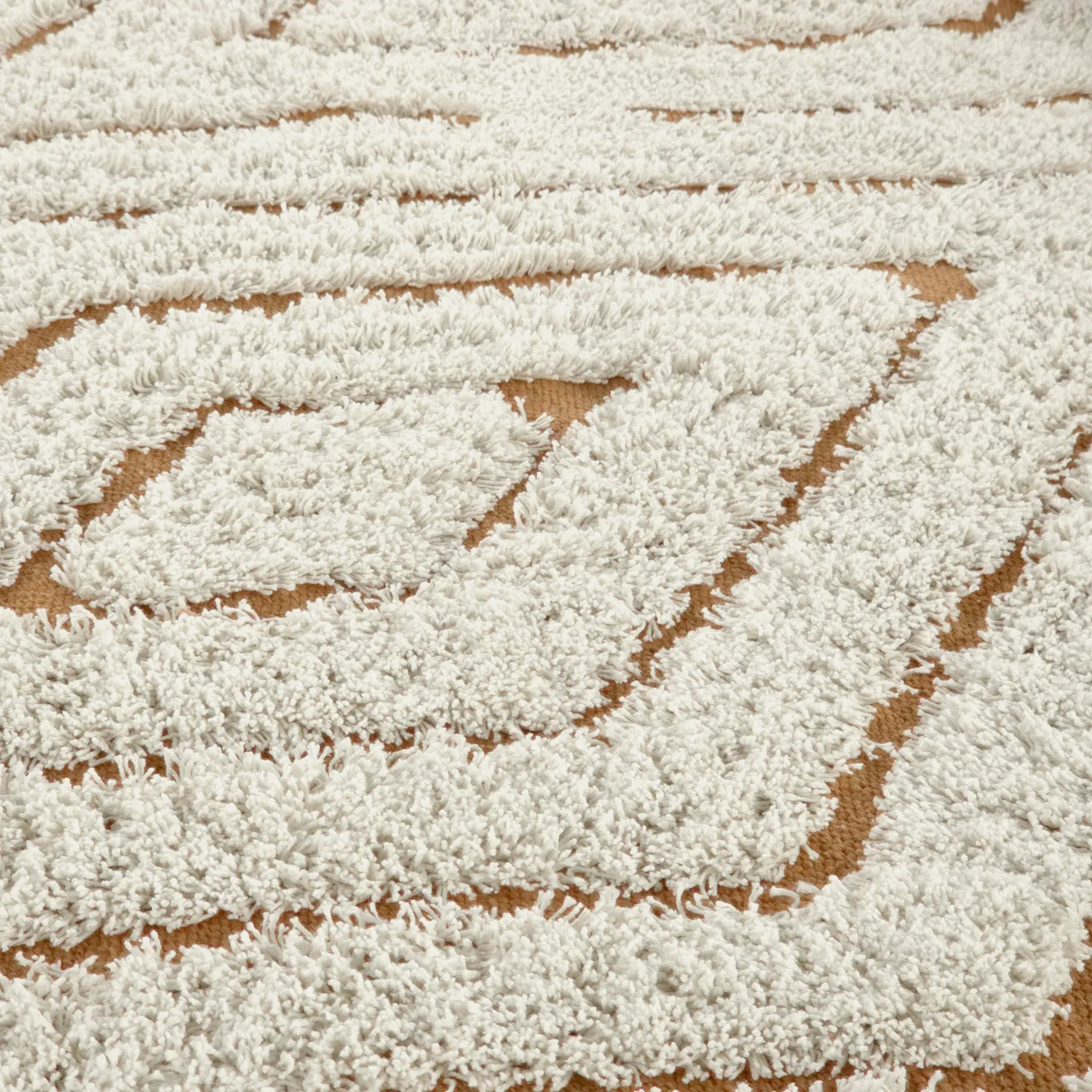 Hochflorteppiche - Holwell Natural Cotton Shaggy (cremefarben/braun)