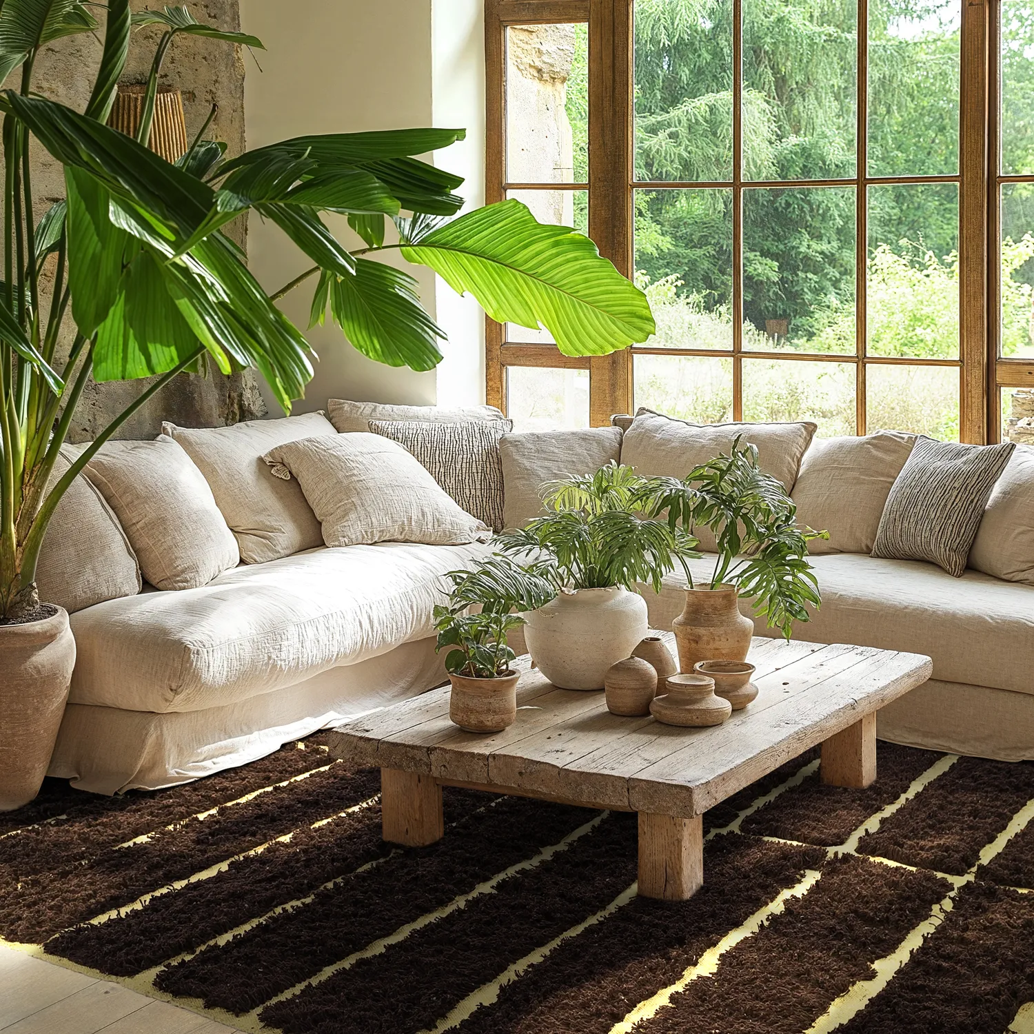 Hochflorteppiche - Ikara Natural Cotton Shaggy (braun)