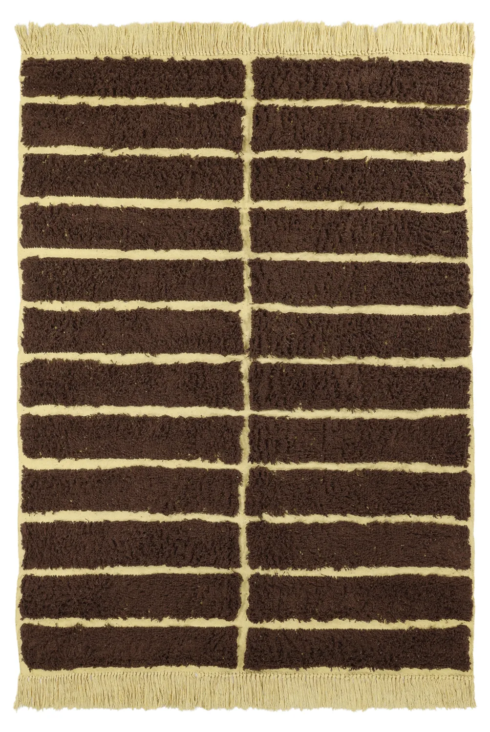 Hochflorteppiche - Ikara Natural Cotton Shaggy (braun)