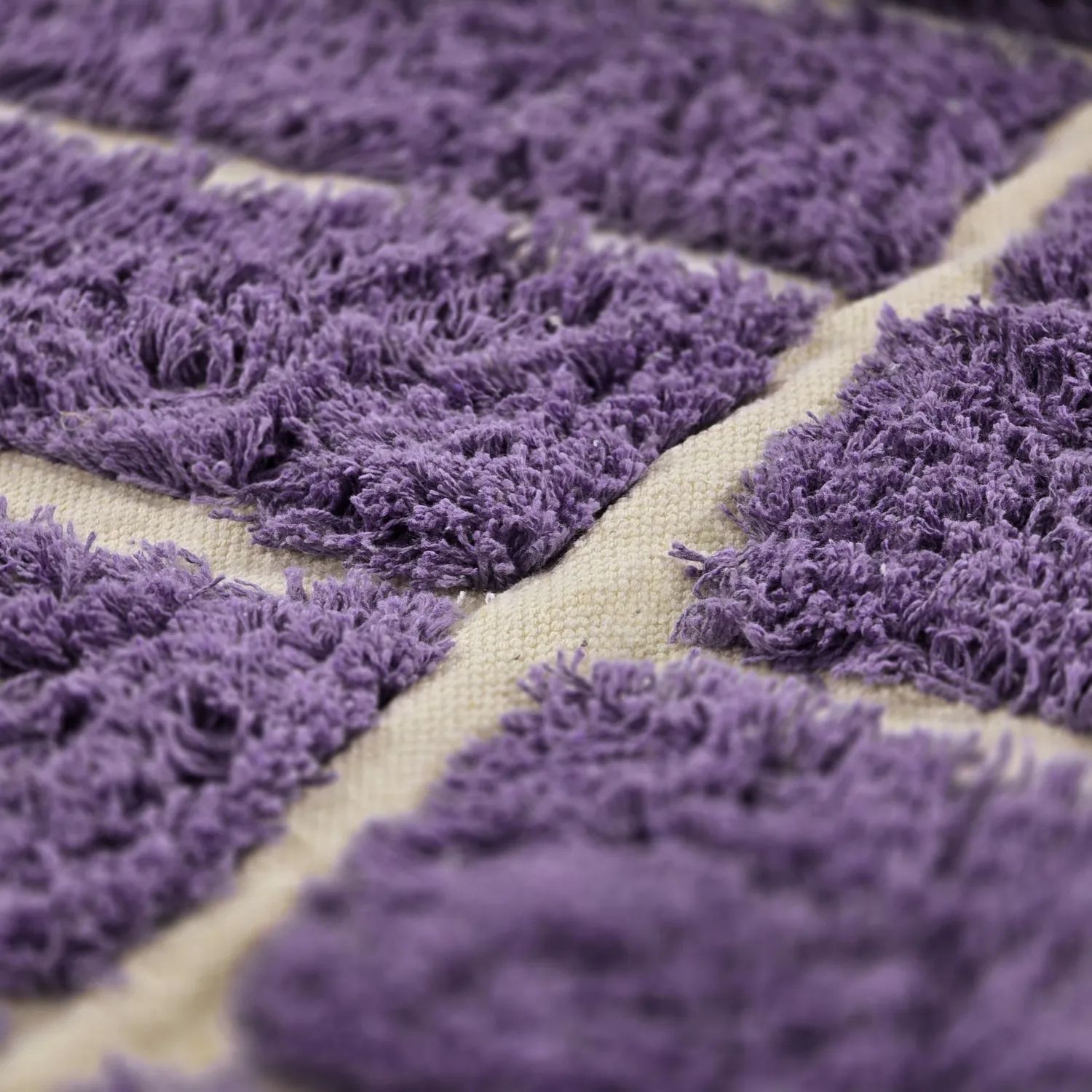 Hochflorteppiche - Ikara Natural Cotton Shaggy (lila)