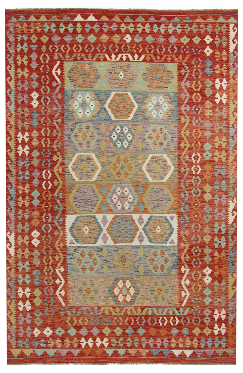 Orientalischer Kelim-Teppich 303 x 199 cm