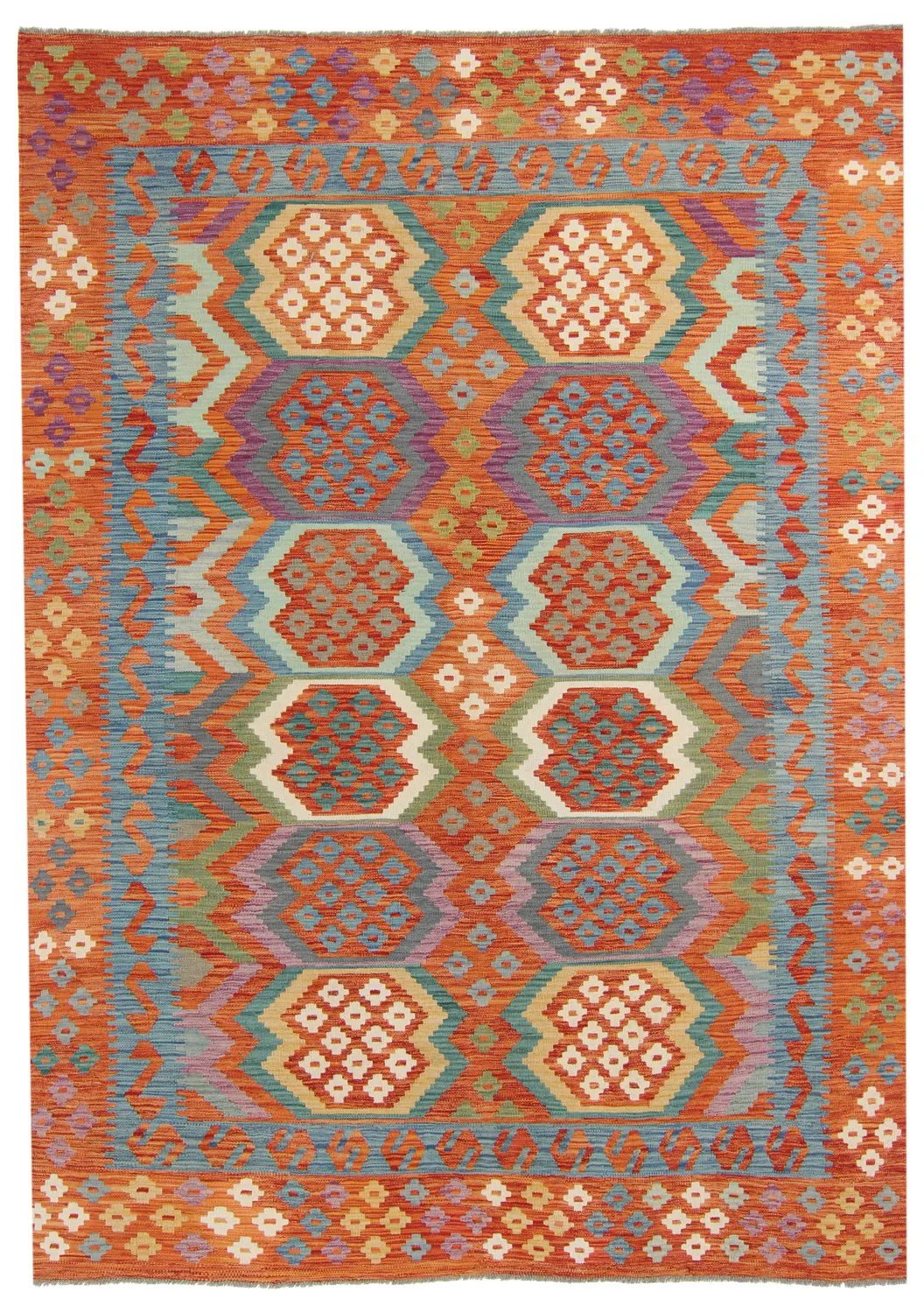 Orientalischer Kelim-Teppich 291 x 207 cm