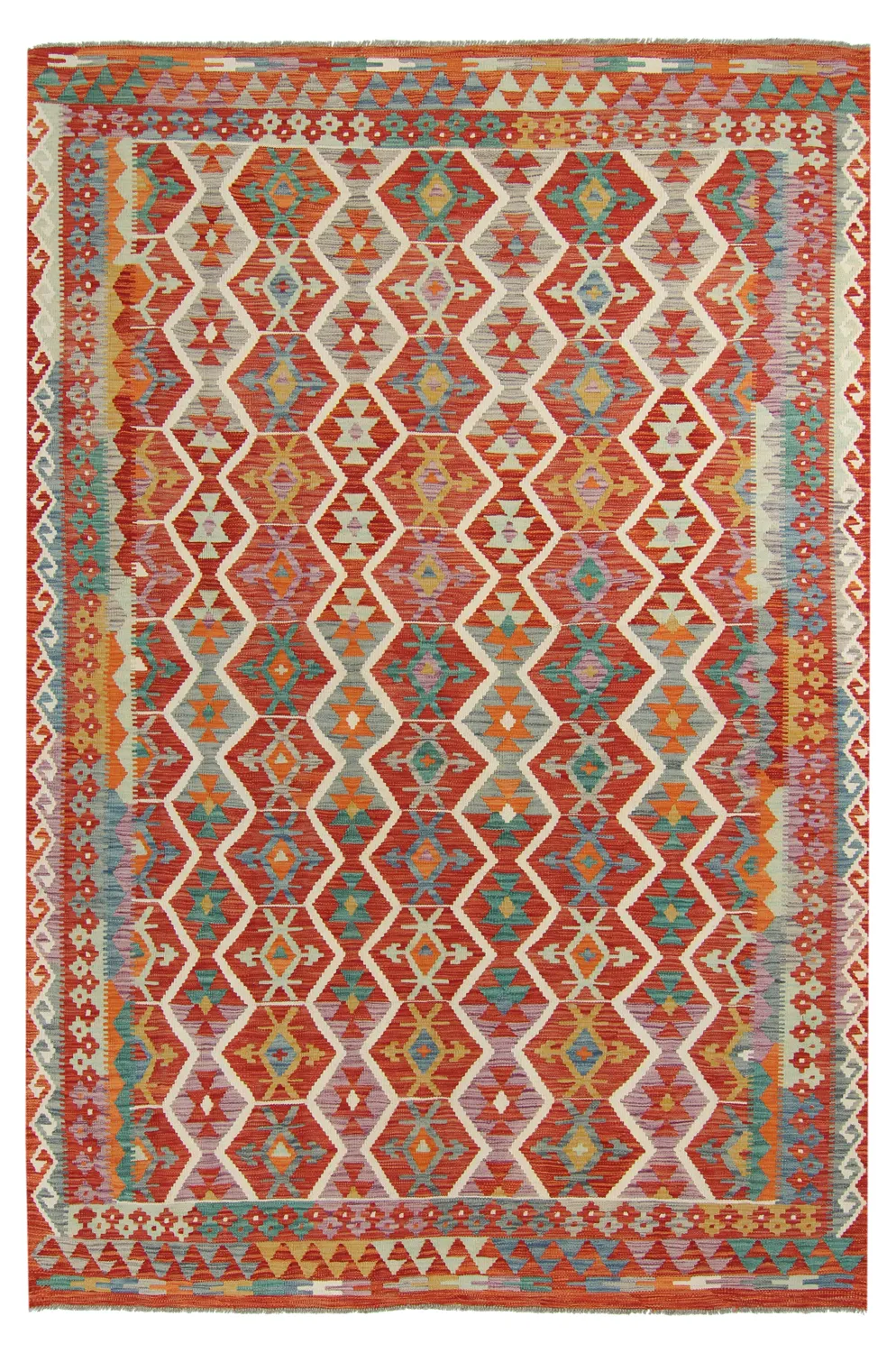 Orientalischer Kelim-Teppich 301 x 204 cm