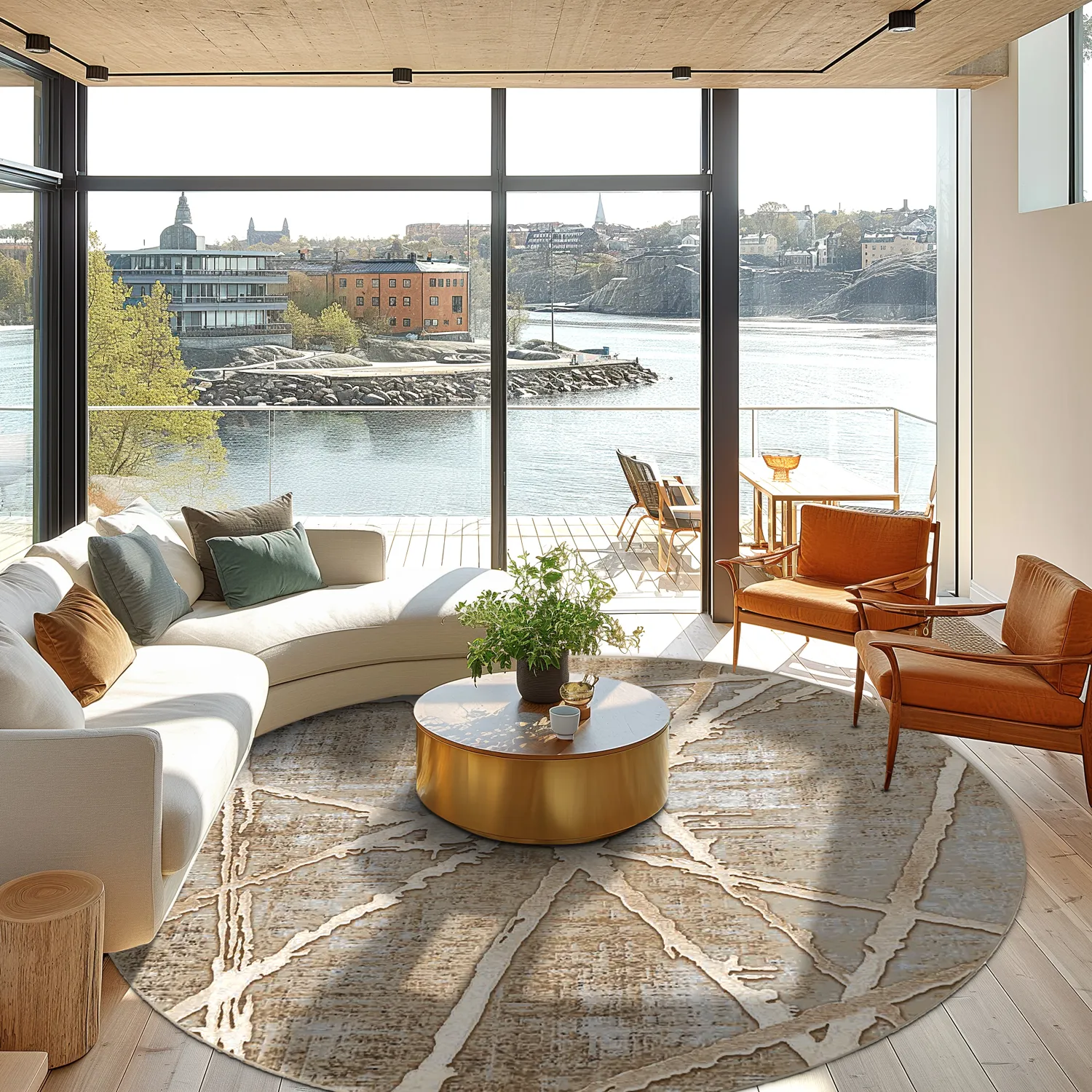 Rund Teppich - Lagos (beige)