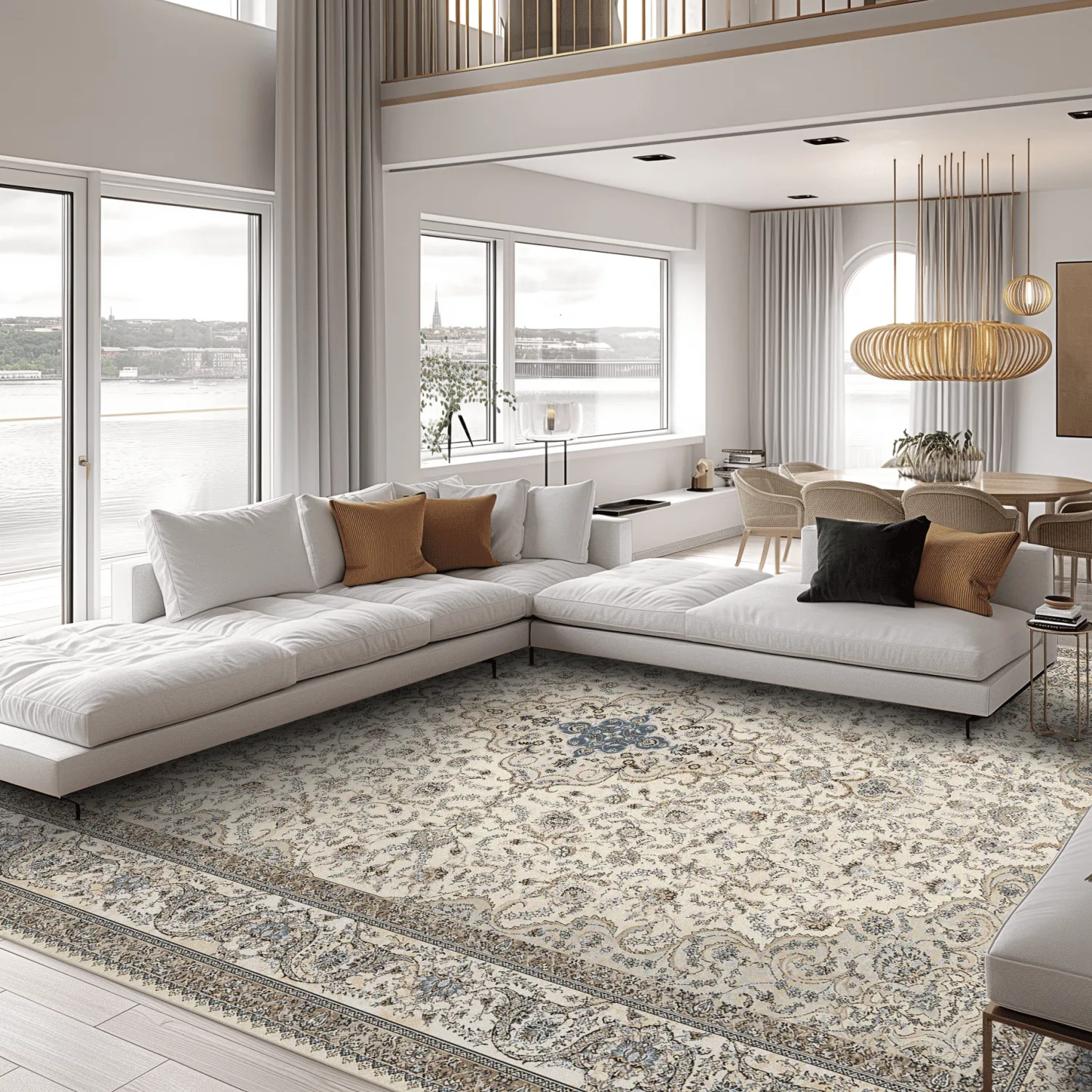 Wilton-Teppich - Lena (beige)
