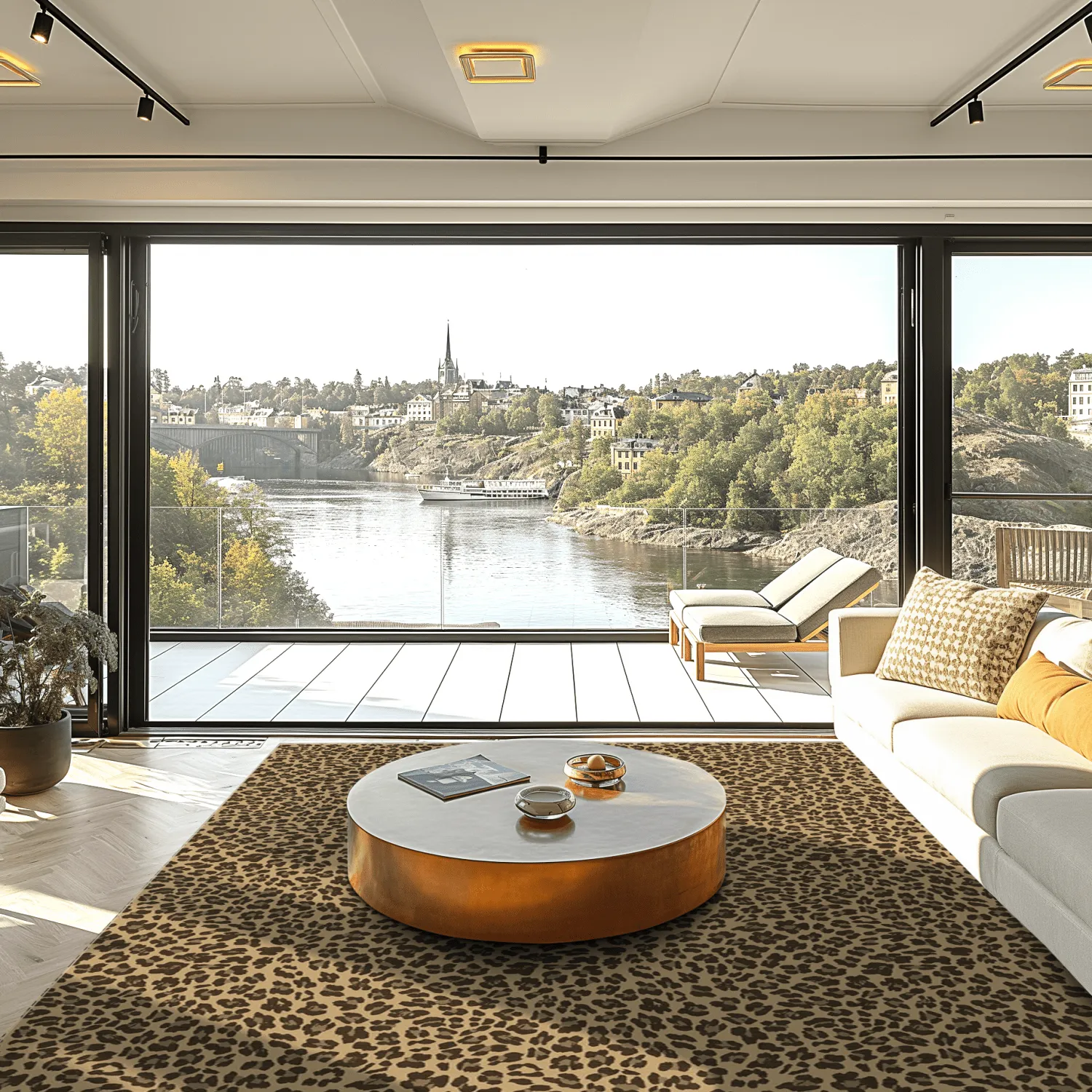Wilton-Teppich - Leopard (braun)