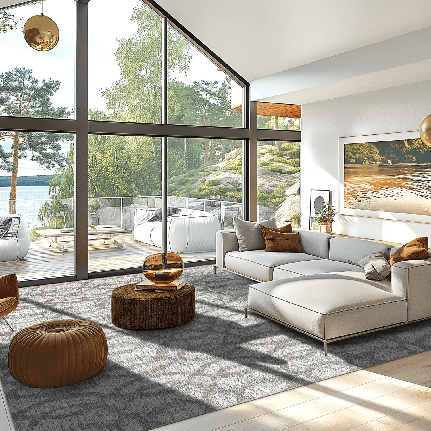 Wilton-Teppich - Manouba (grau)